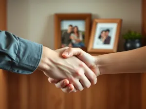Nowoczesny smartfon z dużym ekranem na biurku obok słuchawek i kawy, w tle kilka innych modeli w różnych kolorach.