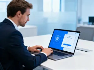 Kobieta trzymająca smartfon z otwartą aplikacją finansową w przytulnej kawiarni, ilustrująca korzystanie z usług Revolut.